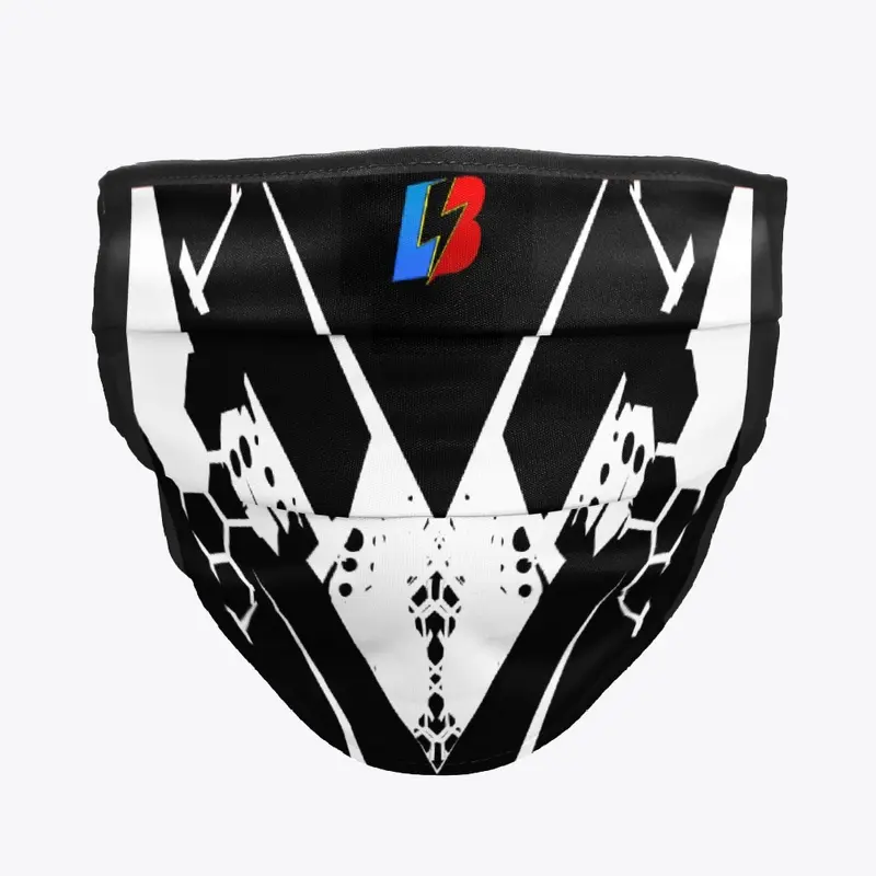 LaserBolt Face Mask Black